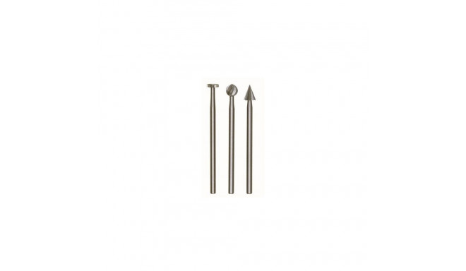 Proxxon Tungsten Vanadium Milling Bits MICROMOT 28720 – 3 pcs, assorted shapes