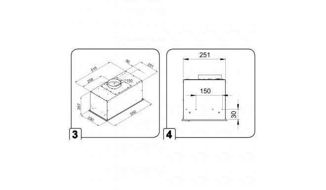 Built-in cooker hood DHG4573B
