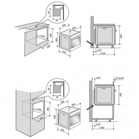 Built-in oven De Dietrich DOS7585A