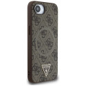 GUESS case for IPHONE 16e compatible with MagSafe GUHMPSE4P4TDPW (PU 4G RingTriangle Logo) brown