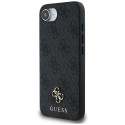 GUESS case for IPHONE 16e compatible with MagSafe GUHMPSE4P4SM4MK (PU 4G Small 4G and Classic) black