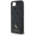 GUESS case for IPHONE 16e compatible with MagSafe GUHMPSE4P4SM4MK (PU 4G Small 4G and Classic) black