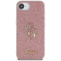 GUESS case for IPHONE 16e GUHCPSE4HG4SGP (Fixed Glitter Big 4G) pink