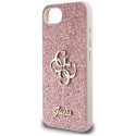 GUESS case for IPHONE 16e GUHCPSE4HG4SGP (Fixed Glitter Big 4G) pink