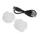 Wireless lavalier microphone Lightning double with long hair (2 in set) K1 white Wireless lavalier microphone Lightning double with long hair (2 in set) K1 white
