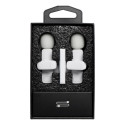 Wireless lavalier microphone Lightning double with long hair (2 in set) K1 white Wireless lavalier microphone Lightning double with long hair (2 in set) K1 white