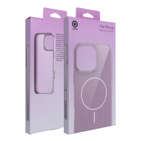 Case for iPhone 15 PLUS Glossy Mag Cover compatible with MagSafe purple