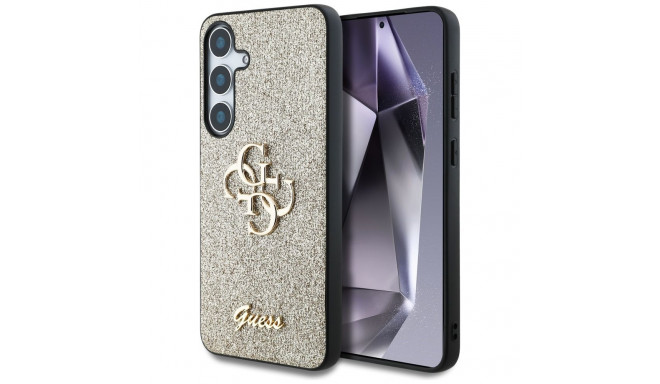 GUESS case for SAMSUNG S25 Plus GUHCS25MHG4SGD (Fixed Glitter Big 4G) gold