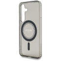 GUESS case for SAMSUNG S25 GUHMS25SPFTDTEK (Magnetic IML Rhinestones) black