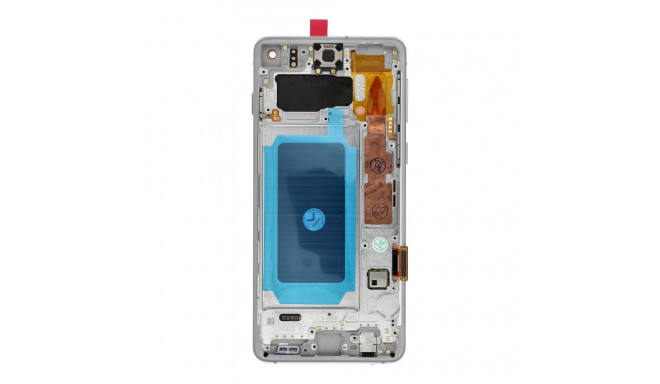 FixCell display LCD SAMSUNG S10 G973 with frame white (refub)