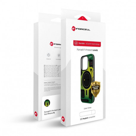 Case for Samsung S25 PLUS Forcell F-Protect Levels Dual Layer 4D technology compatible with Magsafe 