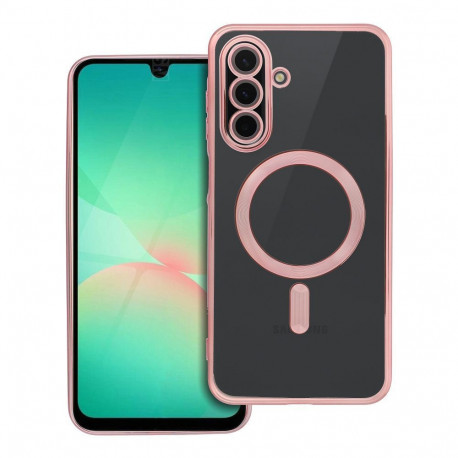 Case for Samsung A26 Electro Mag Cover compatible with MagSafe gold-rose