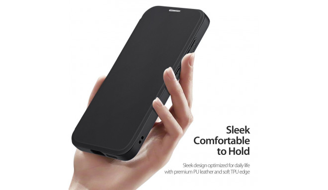 DUX DUCIS wallet case SKIN X PRO compatible with MagSafe for SAMSUNG S25 Plus black