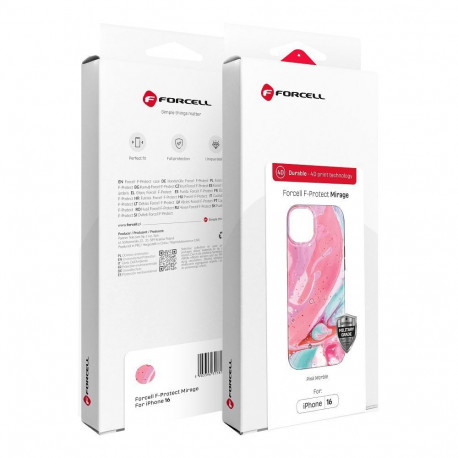 Case for iPhone 15 PRO MAX Forcell F-Protect Mirage compatible with Magsafe Military Drop-Test pink 