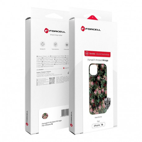 Case for iPhone 15 PRO MAX Forcell F-Protect Mirage compatible with Magsafe Military Drop-Test rose 