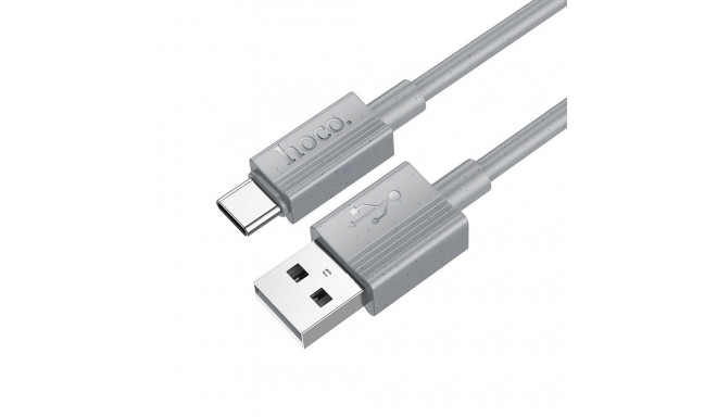 Cable USB A to USB C Hoco 3A 1 m X107 gray