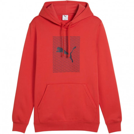 Bluza męska Puma Ess Logo Lab Hoodie FL czerwona 684669 15 M