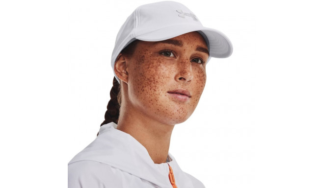 Czapka z daszkiem damska Under Armour Blitzing Adj OSFM biała 1376705 100