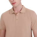 Koszulka męska polo 4F M407 beżowa 4FWSS25TPTSM407 83S  S