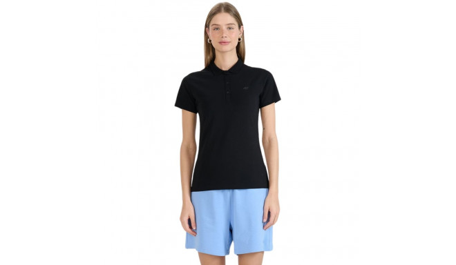 Koszulka damska polo 4F F514 głęboka czerń 4FWMM00TPTSF514 20S  S