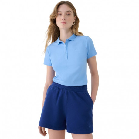 Koszulka damska polo 4F F365 denim 4FWMM00TPTSF365 32S XL