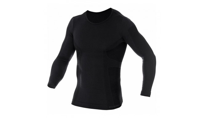 Bluza termoaktywna męska Brubeck Comfort Wool czarna LS11600 XL