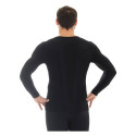 Bluza termoaktywna męska Brubeck Comfort Wool czarna LS11600 XL