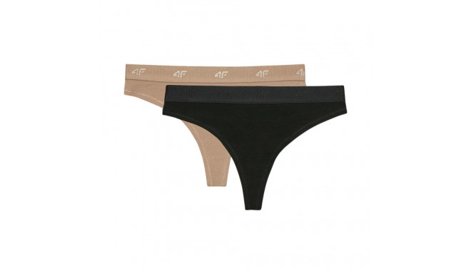 Majtki damskie stringi 4F F031 2-pak multikolor 4FWMM00UPTSF031 90S  XS