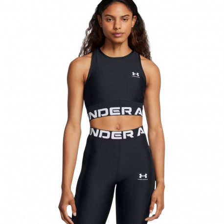 Koszulka damska Under Armour HeatGear Rib Tank czarna 1388694 001 L