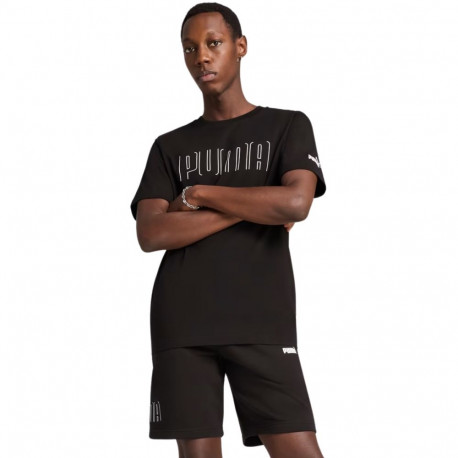 Puma meeste t-särk 684617 01 Sport Graphic Tee L, must
