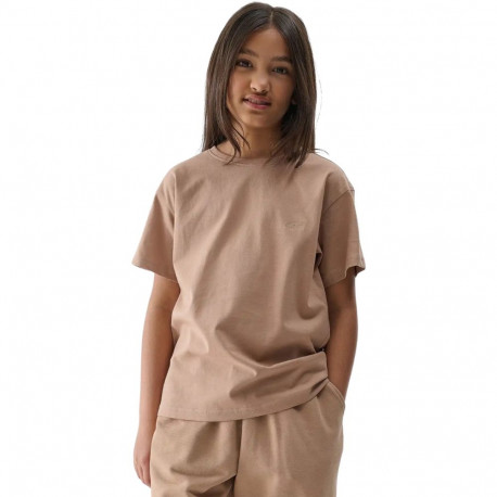 4F tüdrukute t-särk F2326 4FJWSS25TTSHF2326 83S 158cm, beež