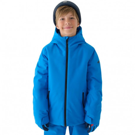 Kurtka narciarska dla chłopca 4F M532 niebieska 4FJWAW24TTJAM532 33S 128cm