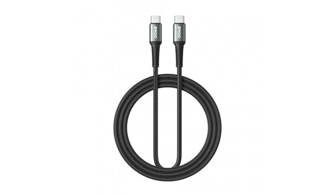 BWOO Braided Cable USB-C - USB-C 2m 60W black