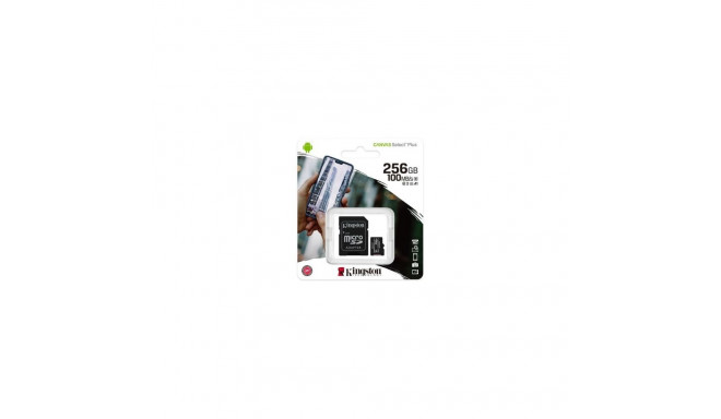 Kingston MicroSD Card Canvas Select Plus 256GB Class 10 + Adapter (SDCS2/256)