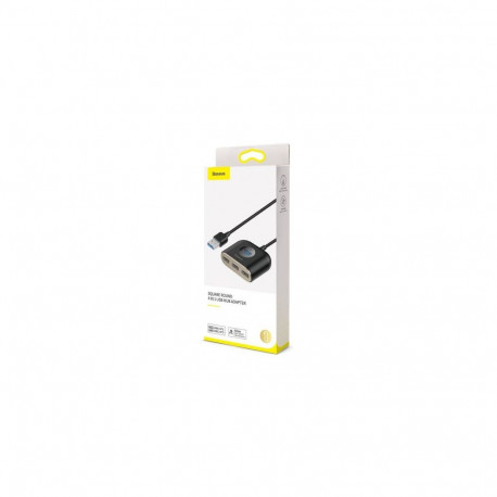Baseus HUB Square round 4in1 USB Adapter USB3.0*1 + USB2.0*3 1m Black (CAHUB-AY01)