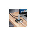 Baseus HUB Square round 4in1 USB Adapter USB3.0*1 + USB2.0*3 1m Black (CAHUB-AY01)