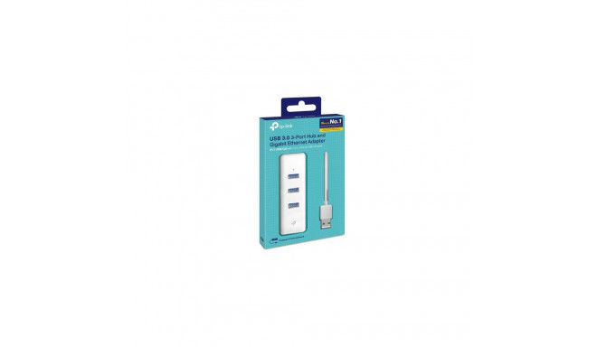 TP-LINK Adapter UE330 USB to 3XUSB, Ethernet RJ45, 1000MB/ White EU