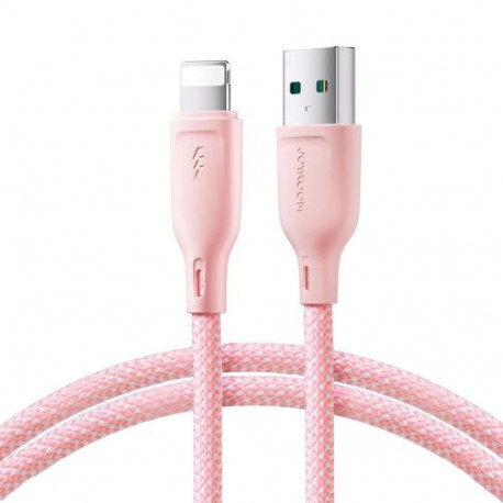 Joyroom USB - Lightning Cable Multi-Color Series A14, 480mb/s, 3A, 1.2m, Pink (SA34-AL3)