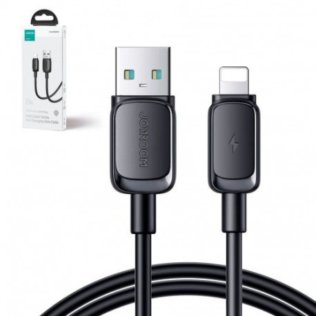 Joyroom USB - Lightning Cable Multi-Color Series A14, 480mb/s, 2.4A, 1.2m, Black (S-AL012A14B)