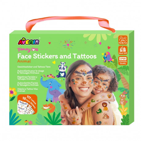 AVENIR Face Stciker and Tattoos Animals