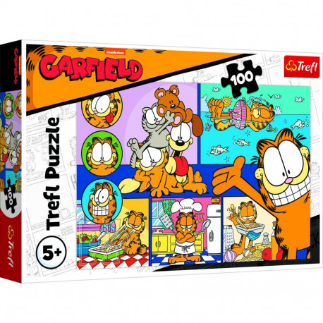 TREFL GARFIELD Puzzle, 100 pcs