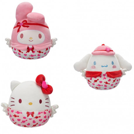 SQUISHMALLOWS HELLO KITTY Plush toy Valentine´s Day edition, 20 cm