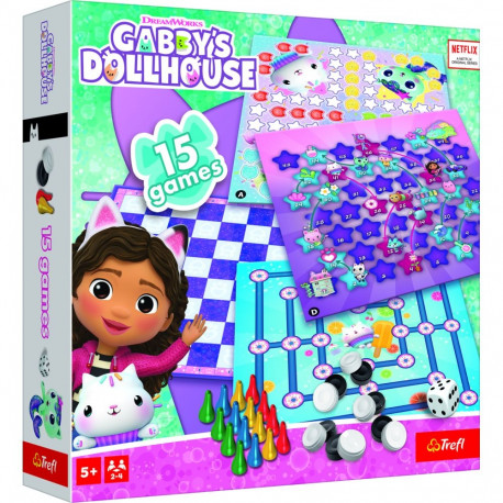 TREFL GABBY´S DOLLHOUSE Set of 15in1 games