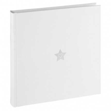 Walther fotoalbum FA243WS My Star 20x20 40 p. riidega kaetud, valge