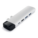 Satechi Type-C Pro jaotur 4K HDMI Ethernetiga hõbedane
