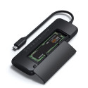 Satechi USB-C hübriid mitmeportiline adapter SSD korpusega must
