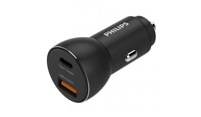 Philips autolaadija 36W 1 USB-A + USB-C-ga