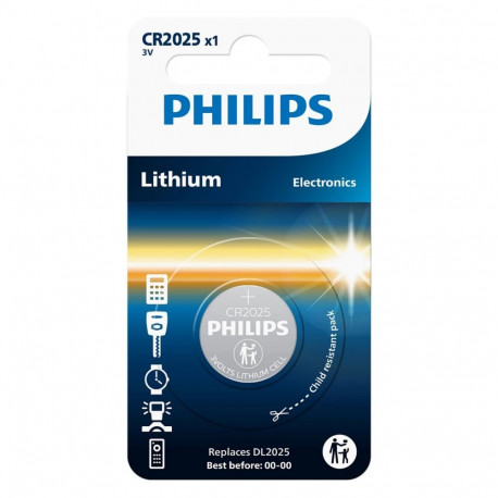 Philips liitium 3.0V nööpelement CR2025