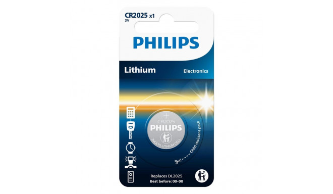 Philips Lithium 3.0V Button Cell CR2025
