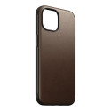 Nomad Modern Nahkkorpus iPhone 15 Pruun